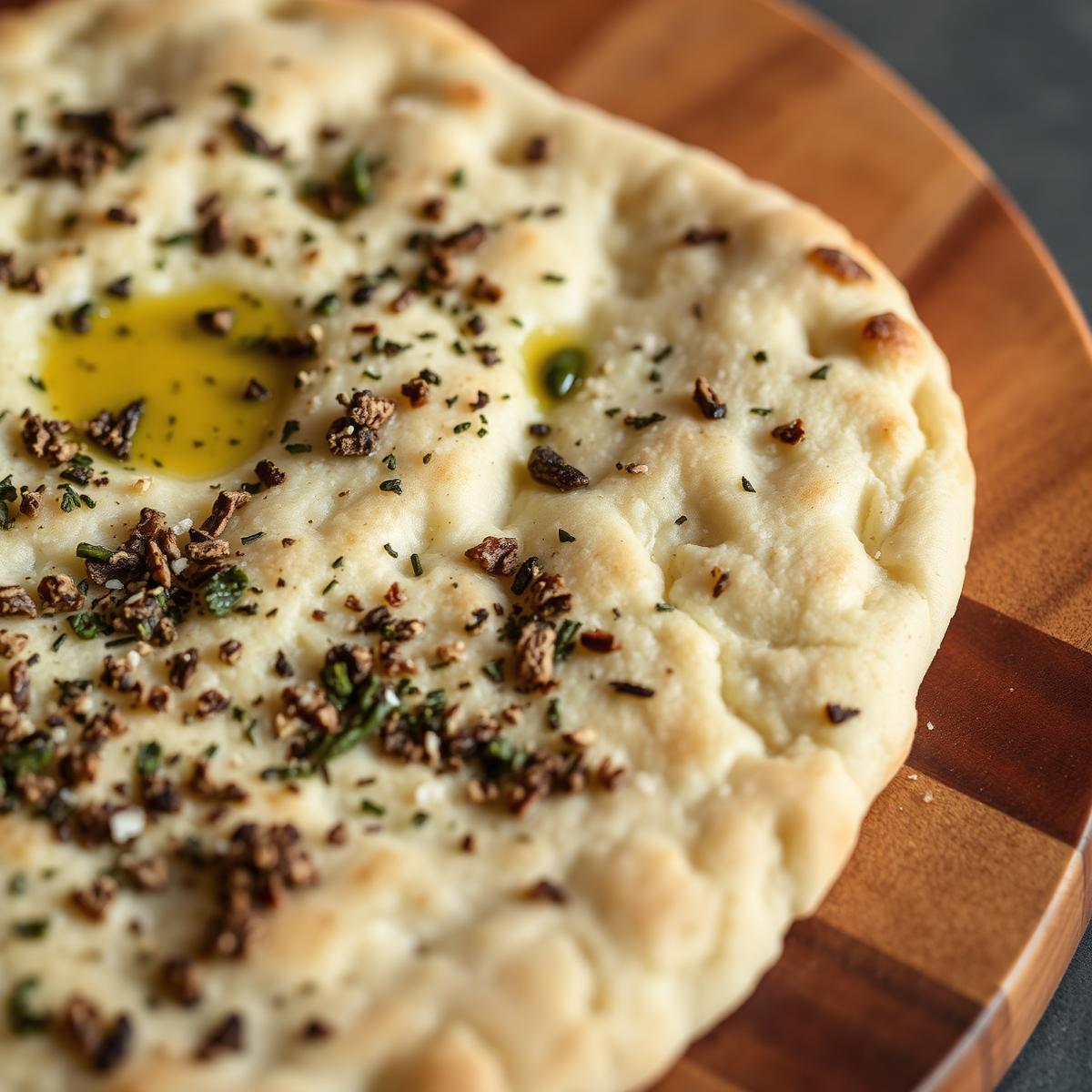 Sourdough flatbread with za'atar