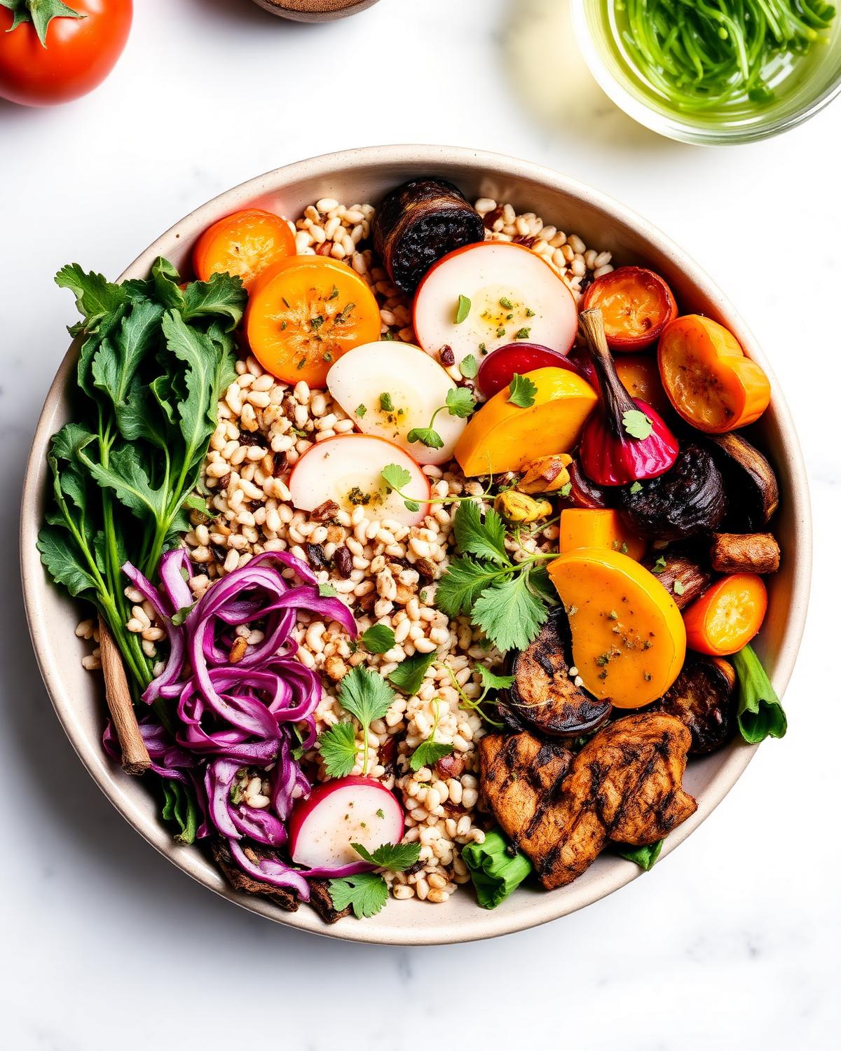Plant-forward grain bowl